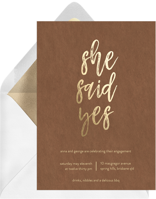 Put A Ring On It 15 Perfect Engagement Party Invitations Stationers