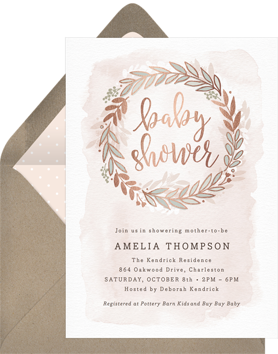 Boho baby shower invitations hot sale girl