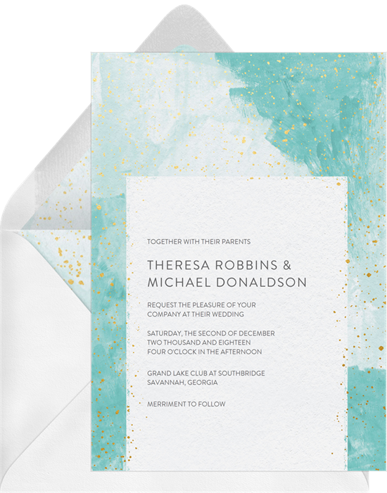 12 Watercolor Wedding Invitations That Are Actually Works Of Art