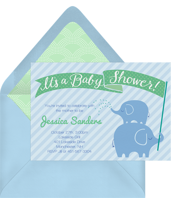 Jack and jill hot sale baby shower invitations