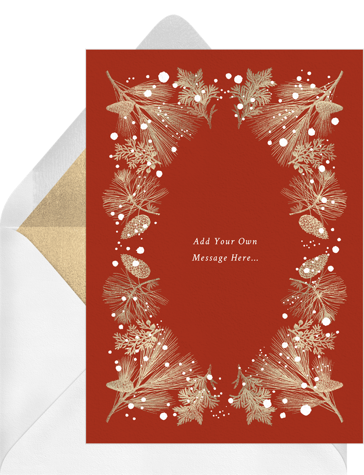 red holiday border