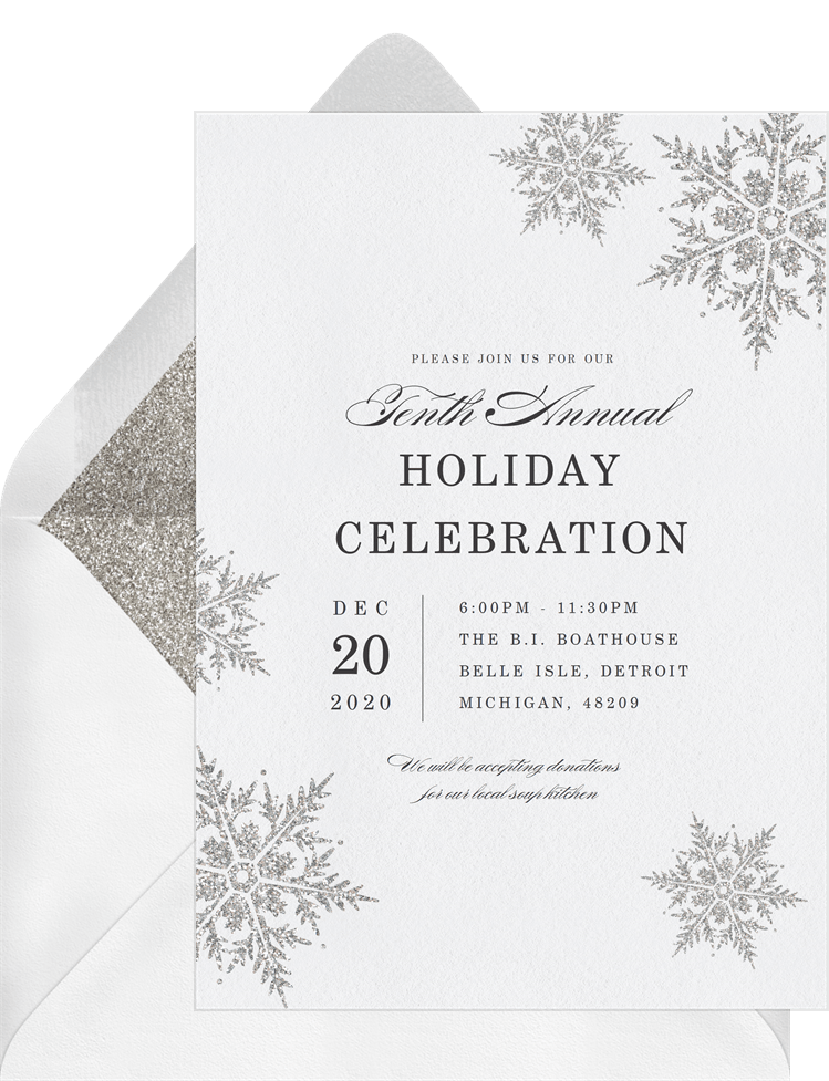 holiday party invitation clip art