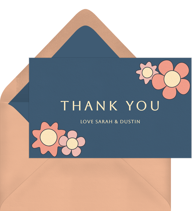 Groovy Vibes Thank You Notes | Greenvelope.com